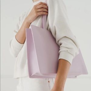 NWOT Baggu Large Leather Retail Tote